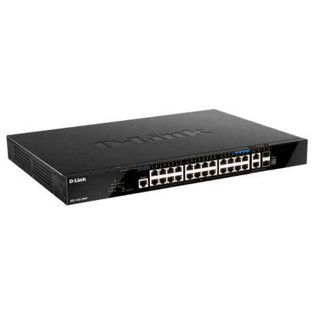 -Link D-Link 28-Port Gigabit Stackable POE+ Smart Managed Switch with 2 x 10GBase-T & 2 x 10G SFP+