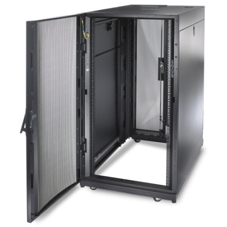PC NetShelter SX, Server Rack Enclosure, 24U, Black, 1198.5H x 600W x 1070D mm
