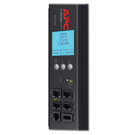 PC Rack PDU 2G, Metered by Outlet with Switching, ZeroU, 20A/208V, 16A/230V, (21) C13 & (3) C19