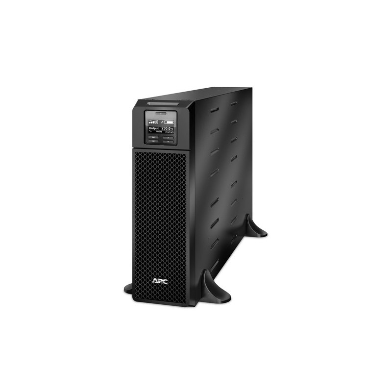 PC Smart-UPS On-Line, 5kVA, Tower, 230V, 6x C13+4x C19 IEC outlets, Network Card+SmartSlot, Extended runtime, W/O rail kit