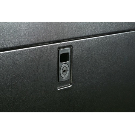 PC NetShelter SX, Networking Rack Enclosure, 42U, Black, 1991H x 750W x 1070D mm with Casters, Feet, Vertical Cable Managers, S