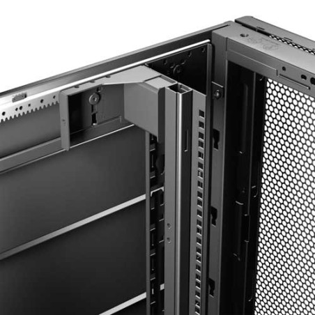 PC NetShelter SX, Networking Rack Enclosure, 42U, Black, 1991H x 750W x 1070D mm with Casters, Feet, Vertical Cable Managers, S