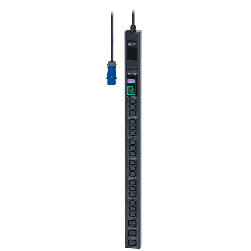 PC Easy Rack PDU, Metered, 0U, 1 Phase, 3.7kW, 230V, 16A, 18 x C13 and 3 x C19 outlets, IEC60309 2P+E inlet