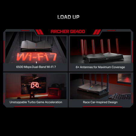 P-Link BE6500 Dual-Band Wi-Fi 7 Gaming Router