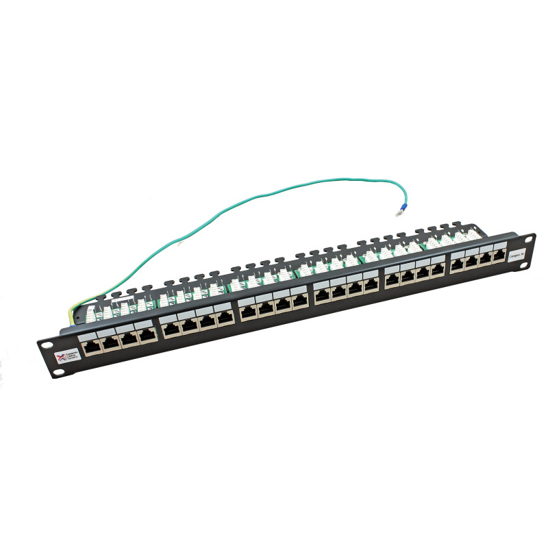 24 Port Shielded Cat5e RJ45 Patch Panel 24 Port Shielded Cat5e RJ45 Patch Panel