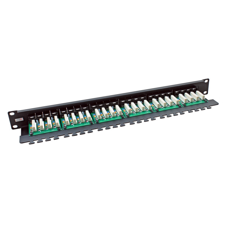 24 Port Cat6 UTP CCS 20/20 Right Angled Patch Panel | Cat6 Patch Panels