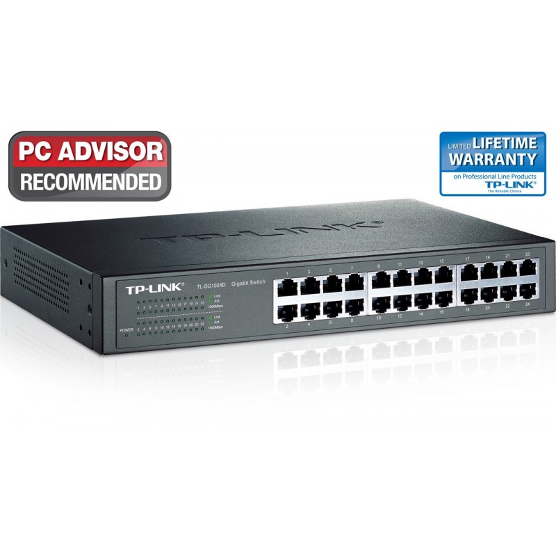 Tp Link 24 Port Gigabit Desktop Rackmount Switch Tp Link Unmanaged Desktop Swiches