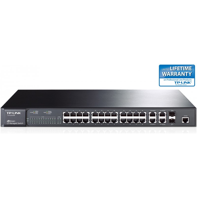 TP-LINK TL-SL5428E 24-Port 10/100Mbps L2 Managed Switch