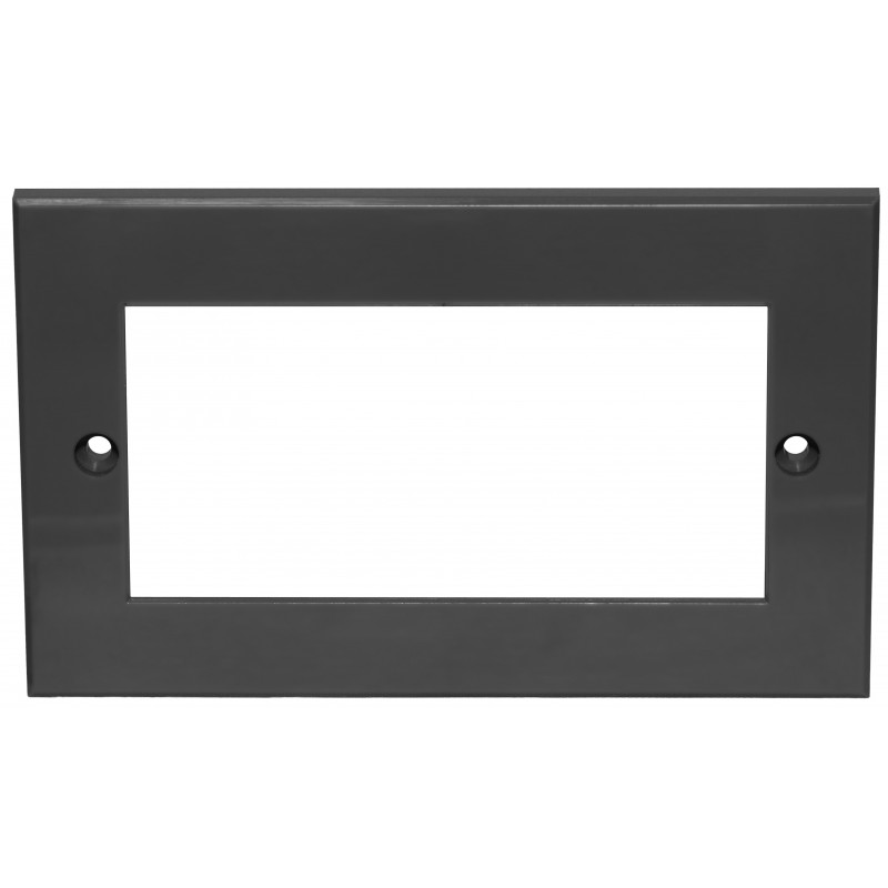 Double Gang Faceplate DDA Grey Faceplates & Backboxes