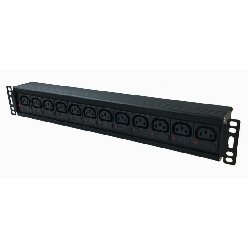 Individually Fused IEC C13 Socket / C16 Commando Plug Rack PDU