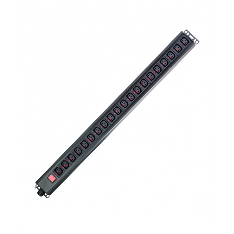 Locking IEC C13 Socket / UK Plug Rack PDU | IEC C13 Socket Rack PDUs