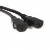 IEC320 C14 to 2x IEC320 C13 Power Splitter