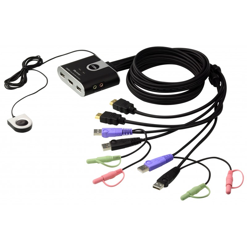 Aten CS692 2-Port USB HD Audio/Video KVM Switch